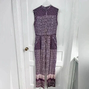 Nightcap Boho Mixed Media Jumpsuit NEW